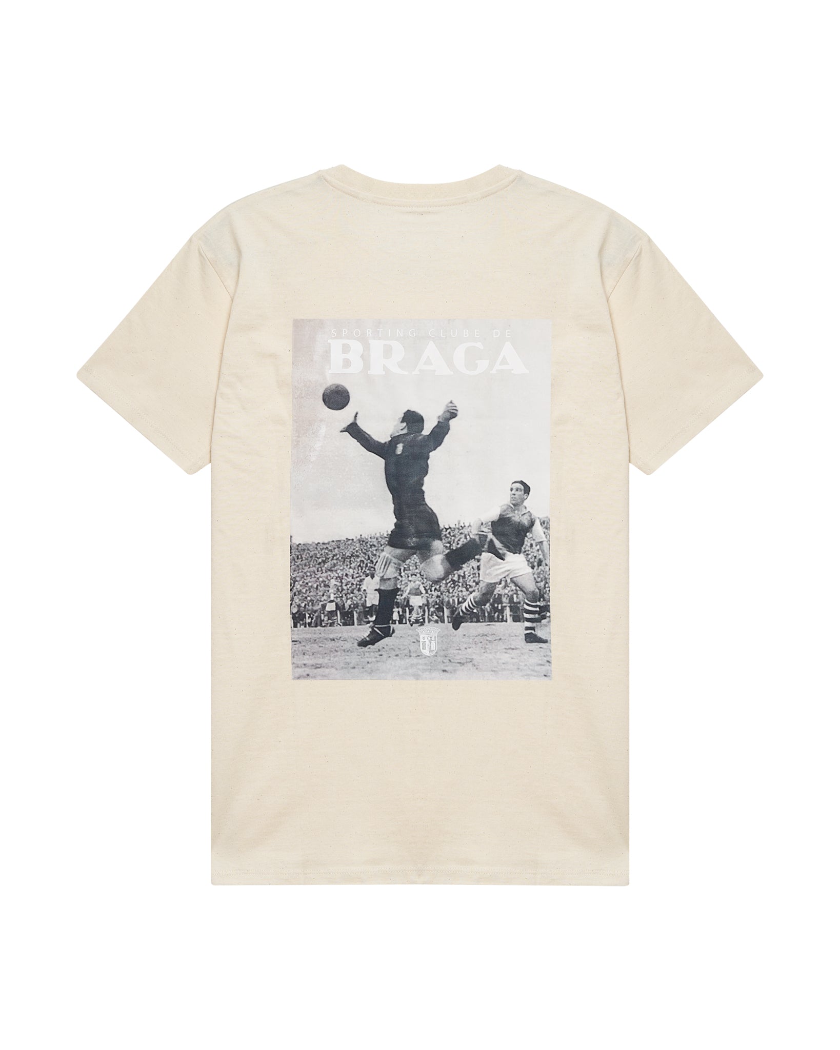 T-shirt SC Braga Vintage Adulto Bege