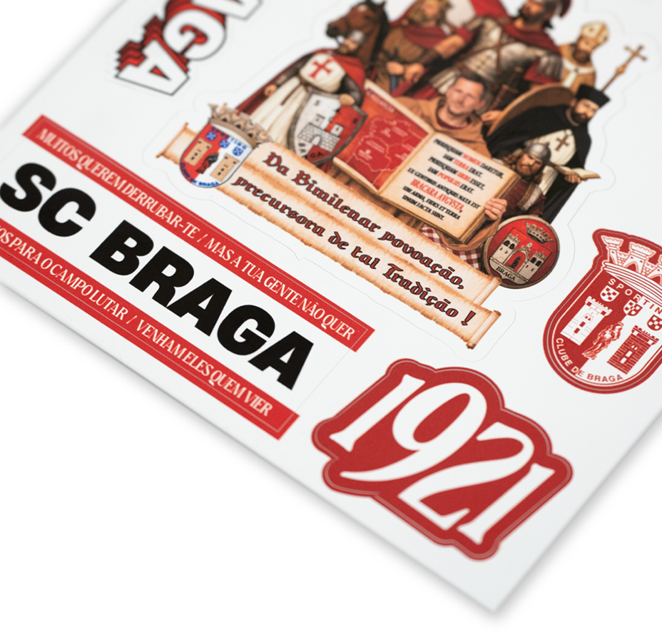 Sticker Pack SC Braga Tifo