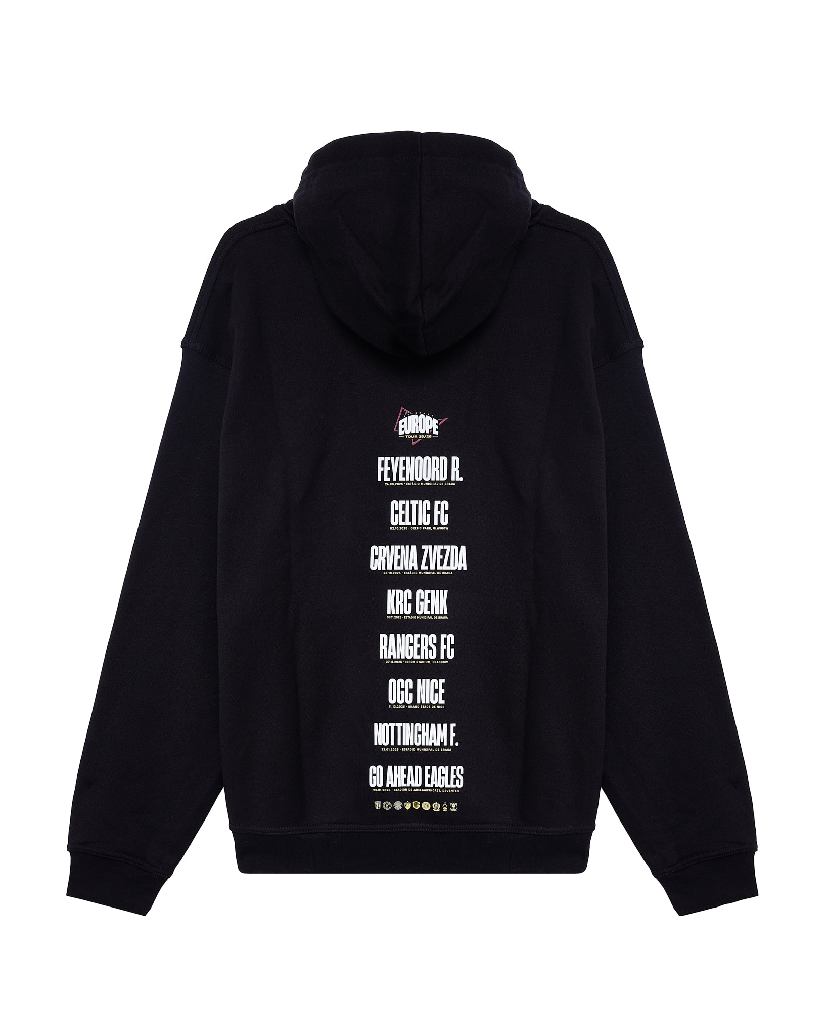 Hoodie SC Braga Liga Europa 25/26 Adulto Preto