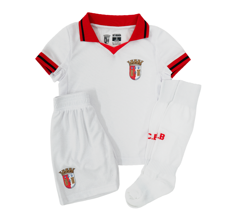 SC Braga Away Kit 25/26 Junior White