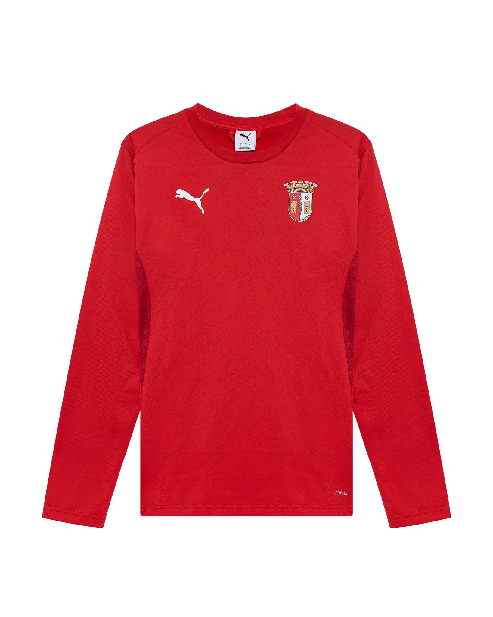 Sweat Puma Manga Comprida 26/27 Adulto Vermelha