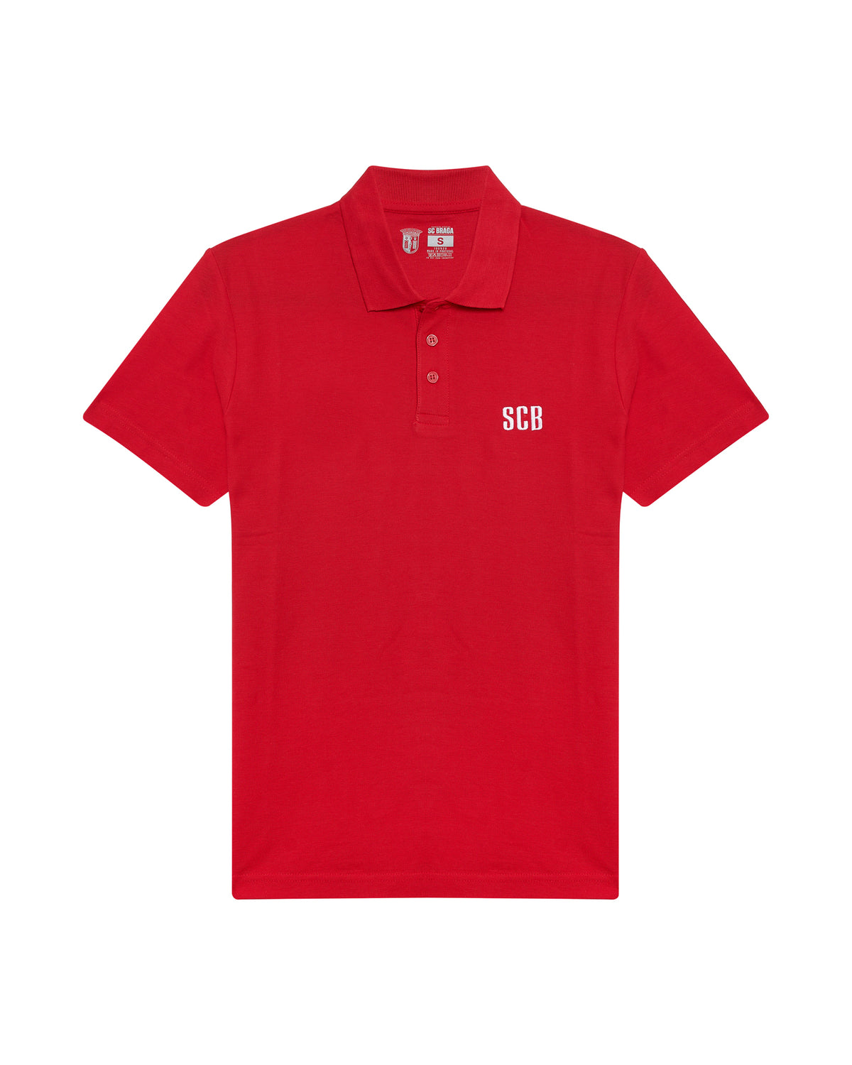Polo SC Braga Adulto Vermelho