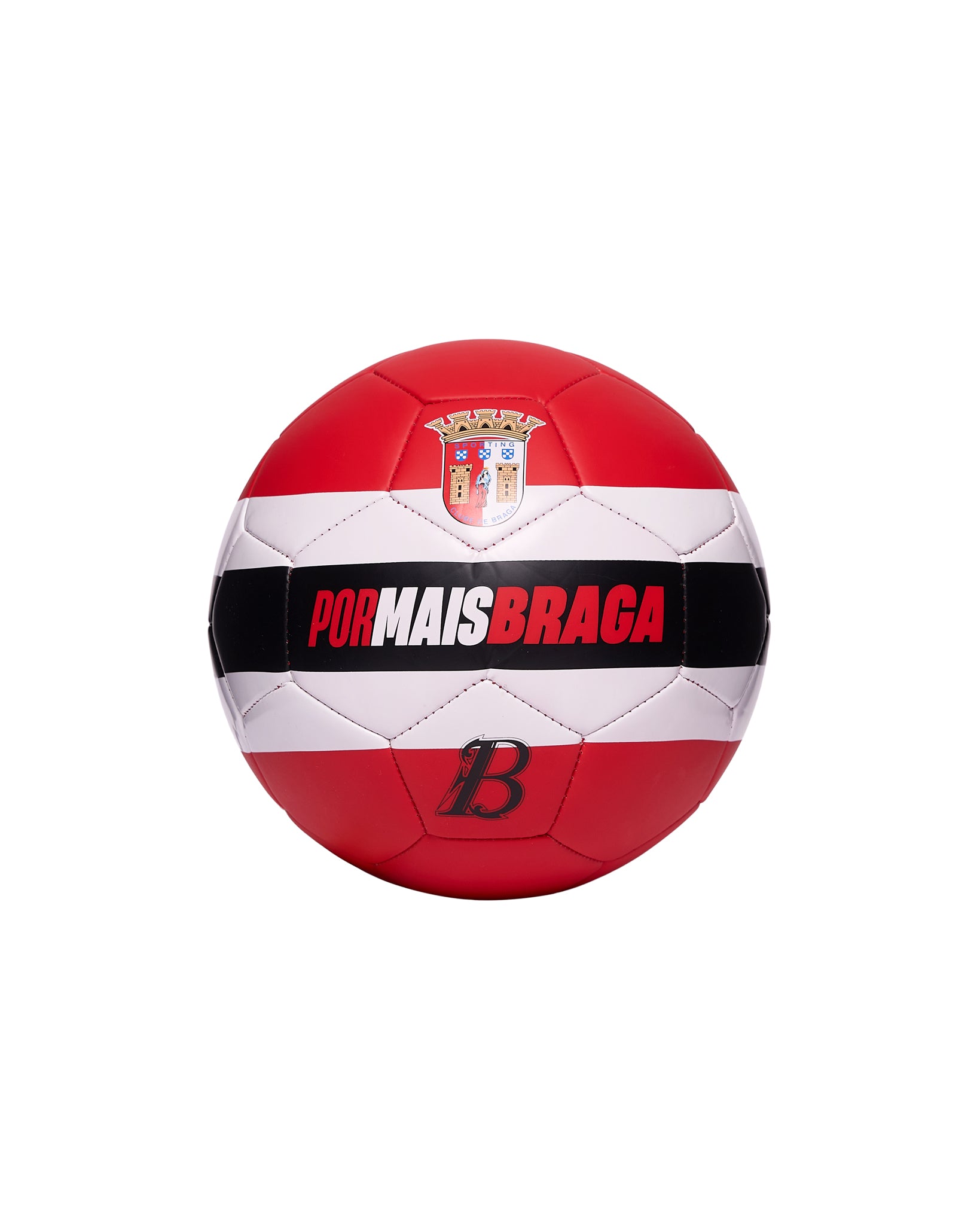 Bola SC Braga PorMaisBraga Vermelha e Preta