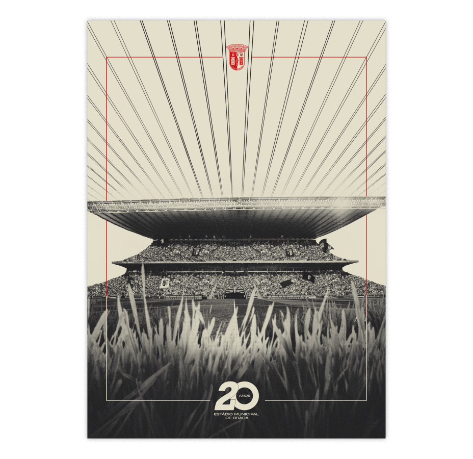 SC Braga Stadium 20th Anniversary Interior Poster
