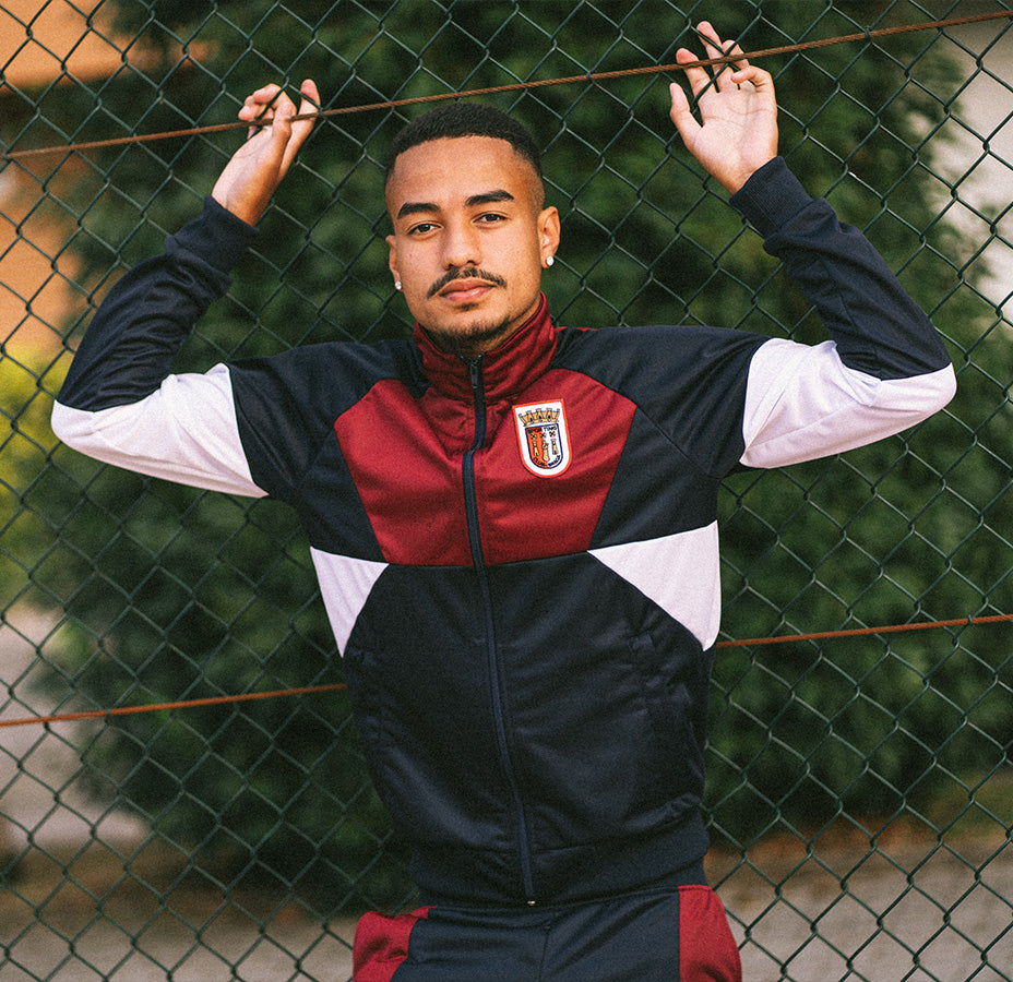 Retro Blue SC Braga Jacket - Adult