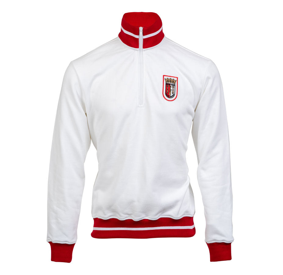 Sweat Retro Branca SC Braga  - Adulto