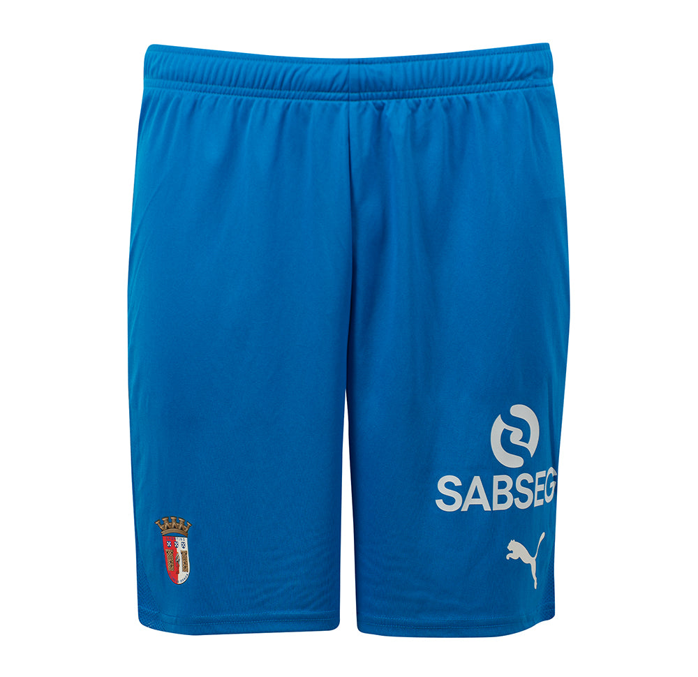 Calções Oficial SC Braga Alternativo Guarda-Redes 25/26 Adulto Azul