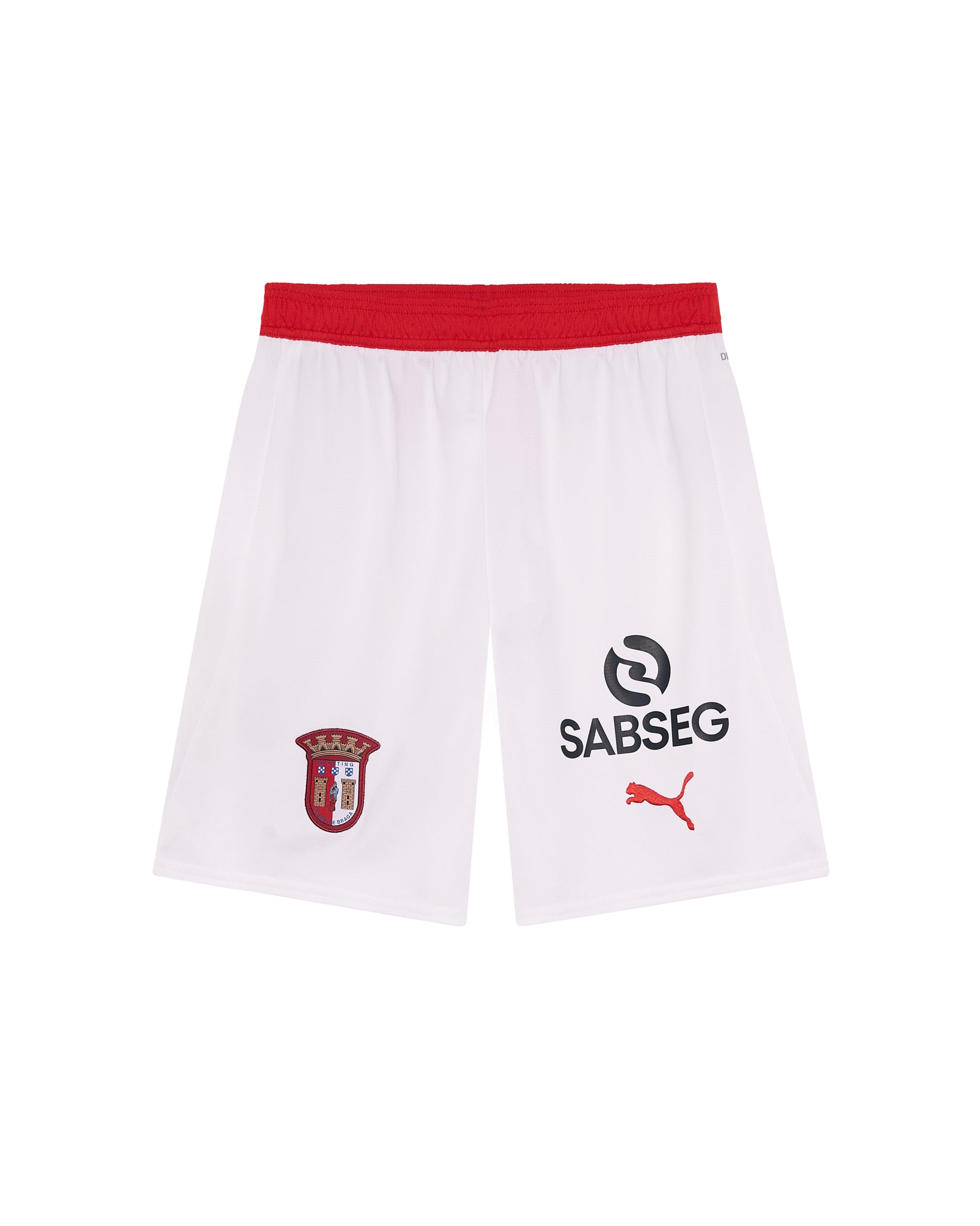 Calção Oficial SC Braga Principal 25/26 Adulto Branco