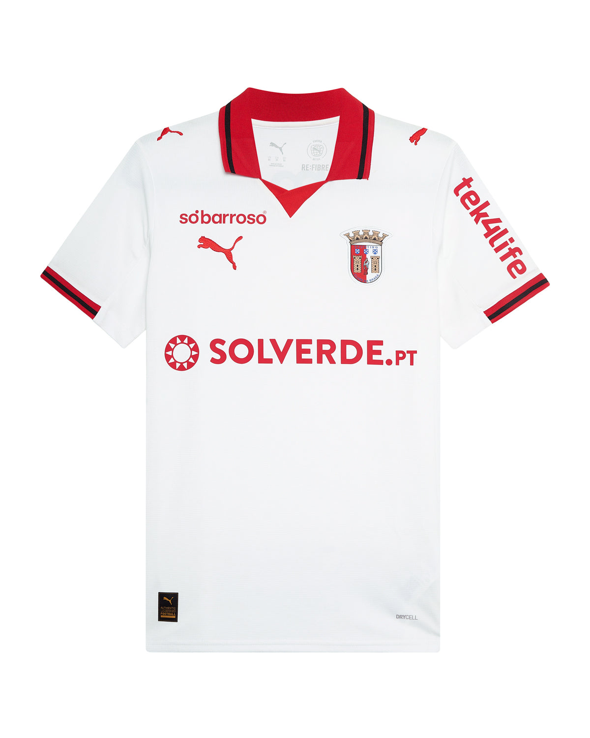 Camisola Oficial SC Braga Terceiro Equipamento 25/26 Adulto Branca