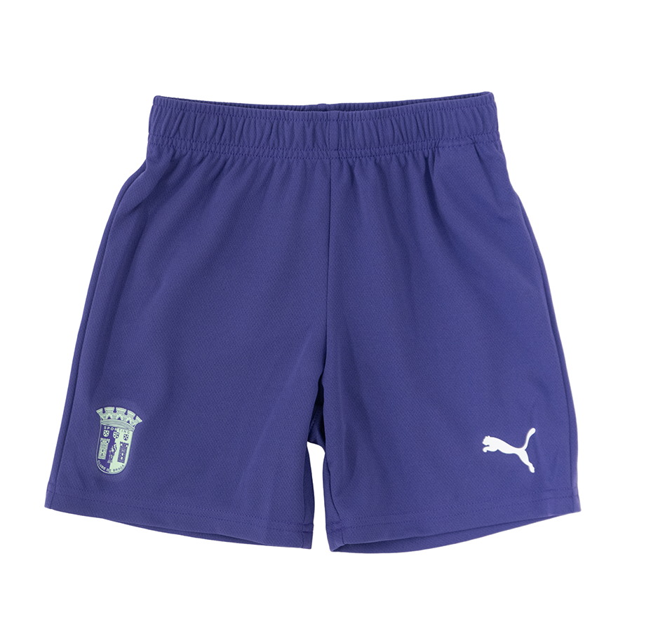 Calções Oficial SC Braga Alternativo 25/26 Criança  Roxo