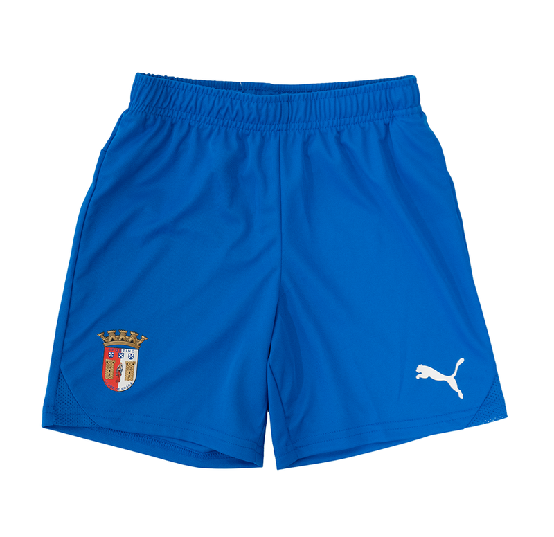 Calções Oficial SC Braga Alternativo Guarda-Redes 25/26 Criança  Azul