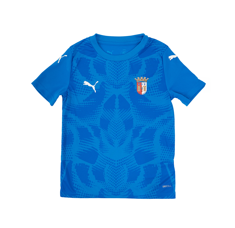 SC Braga Official Goalkeeper Away Jersey 25/26 Kids Blue