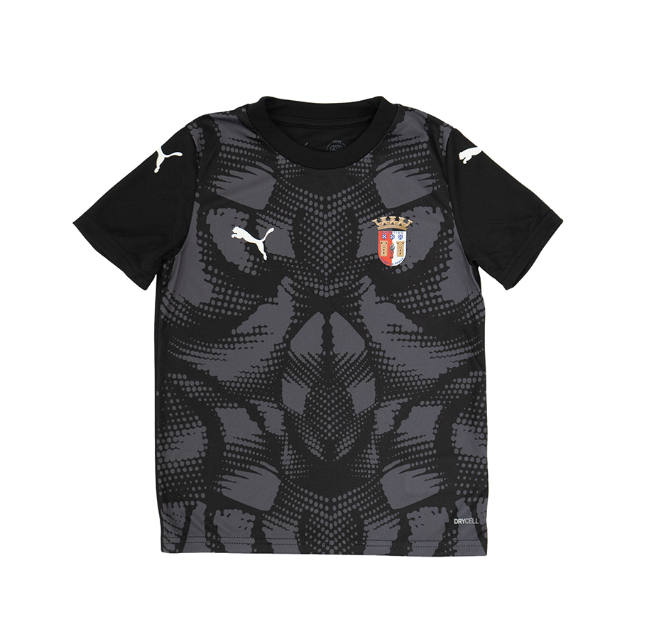 SC Braga Official Home Goalkeeper Jersey 25/26 Kids Black