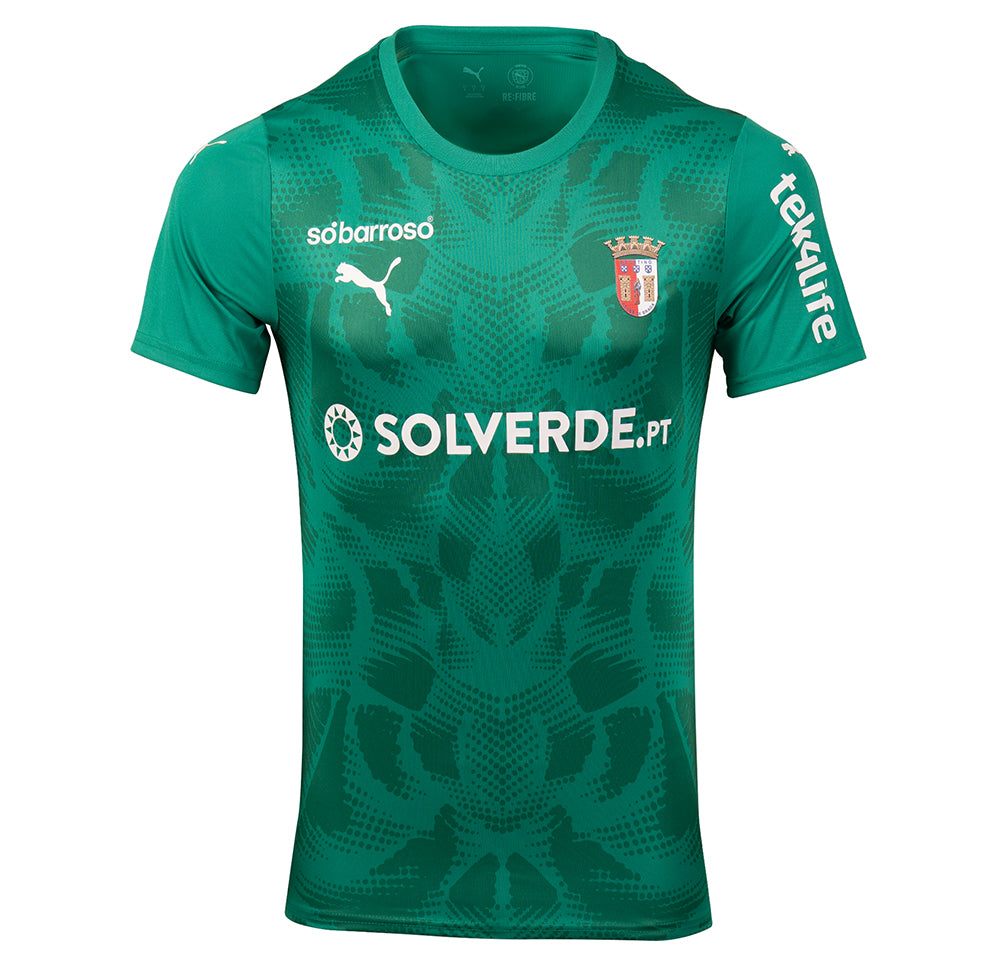 Official SC Braga Alternative Goalkeeper Jersey 25/26 Adult Green
