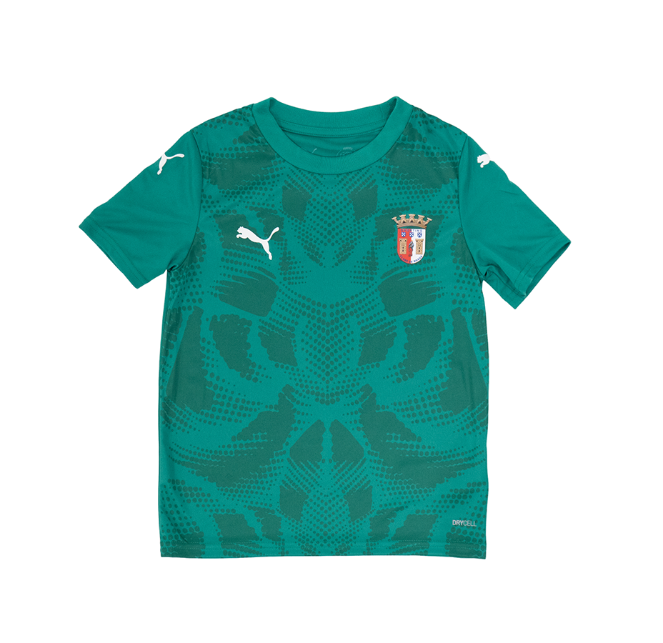 Official SC Braga Alternate Goalkeeper Jersey 25/26 Kids Green