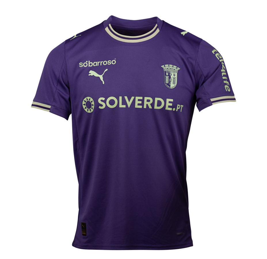 Camisola Oficial SC Braga Alternativa 25/26 Senhora Roxa