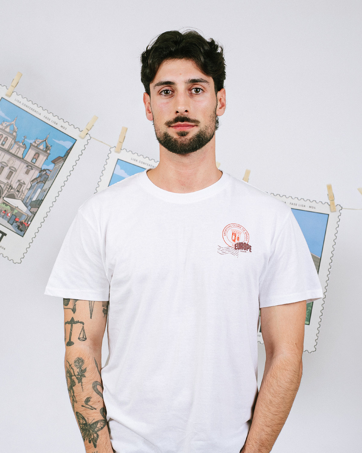 T-shirt SC Braga Europe Tour Branca