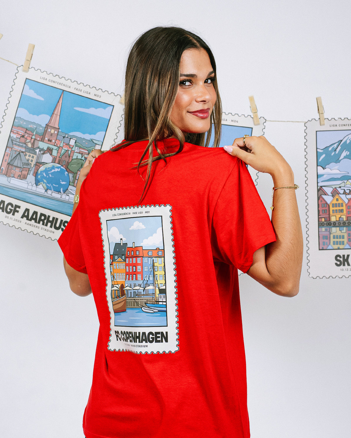 T-shirt SC Braga Europe Tour Vermelha