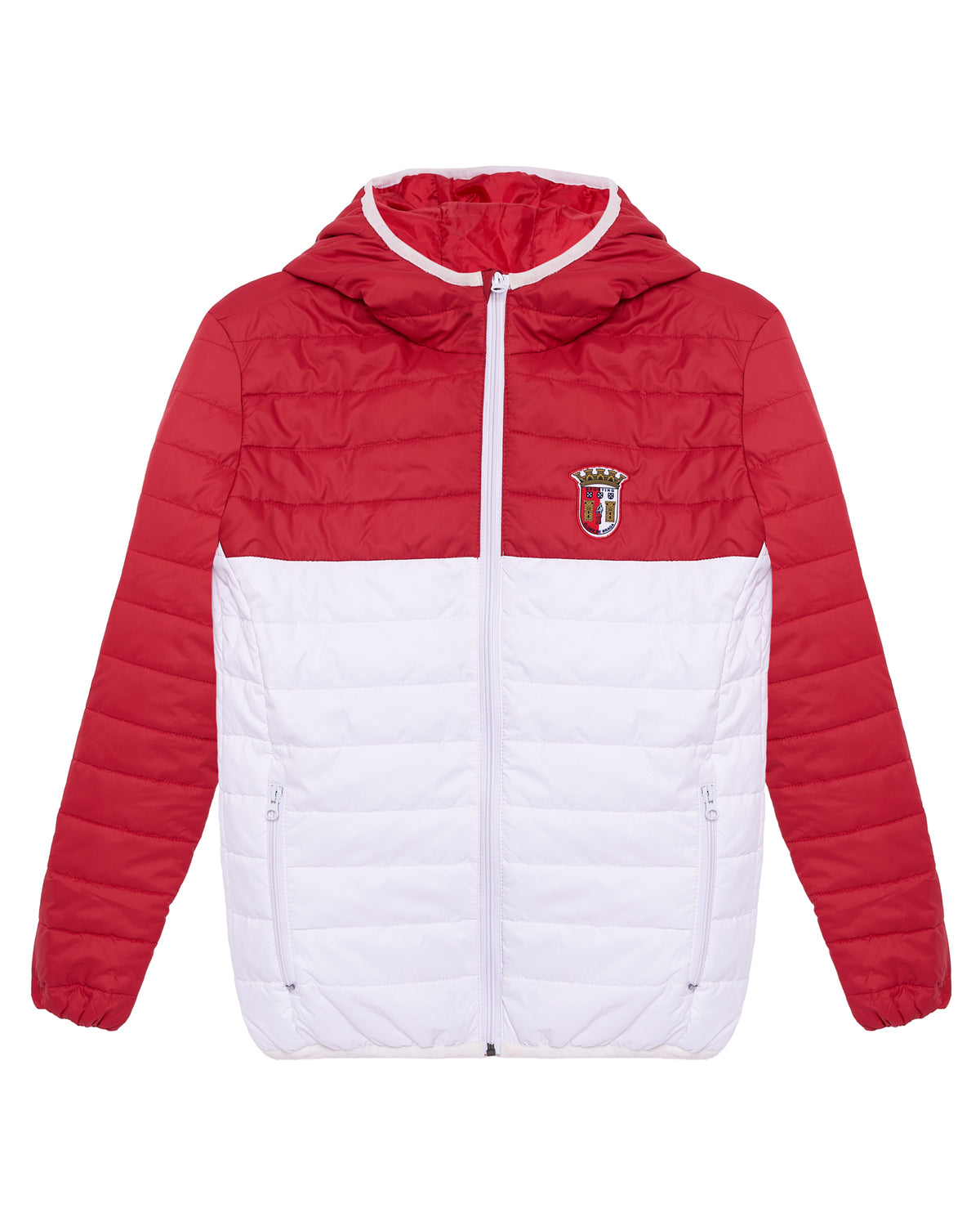 Blusão SC Braga Adulto Vermelho e Branco
