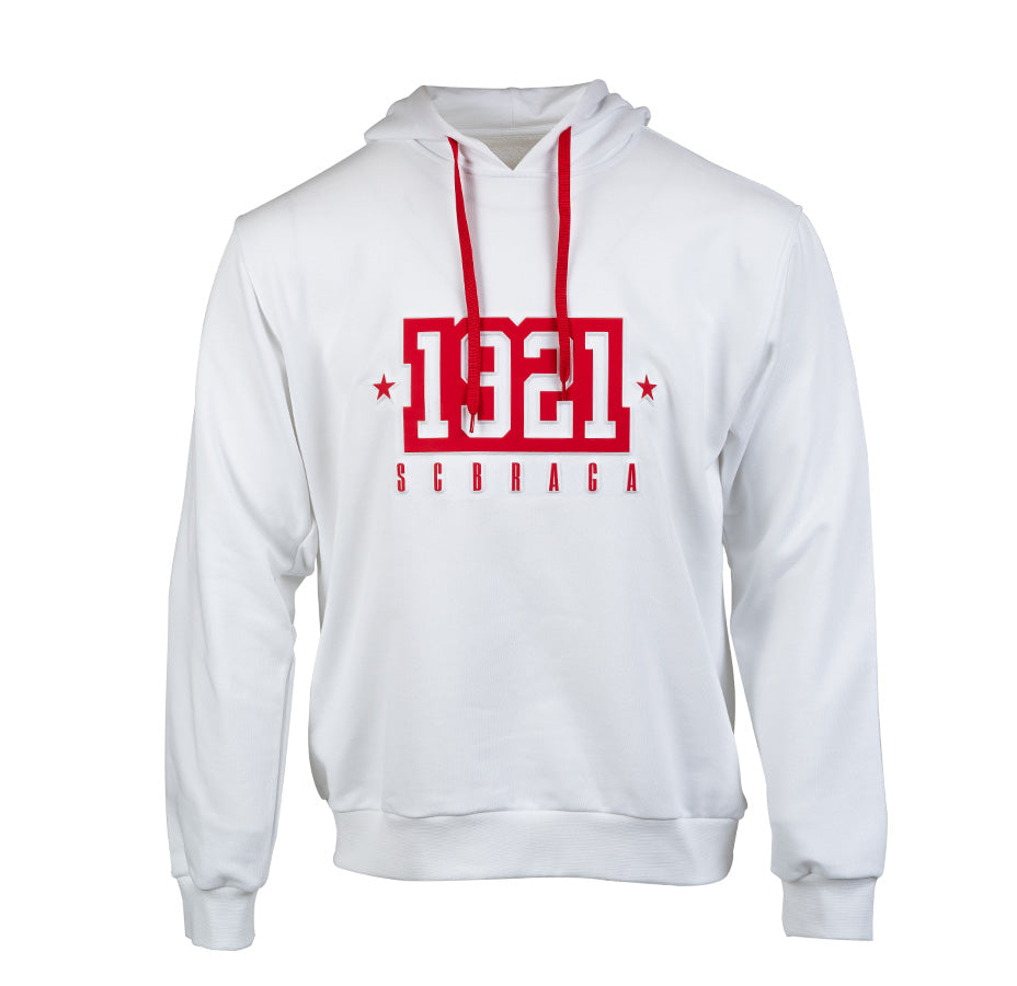 Hoodie SC Braga 1921 Adulto Branco
