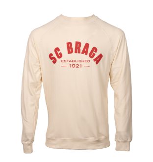 Sweat SC Braga Established Mulher Bege