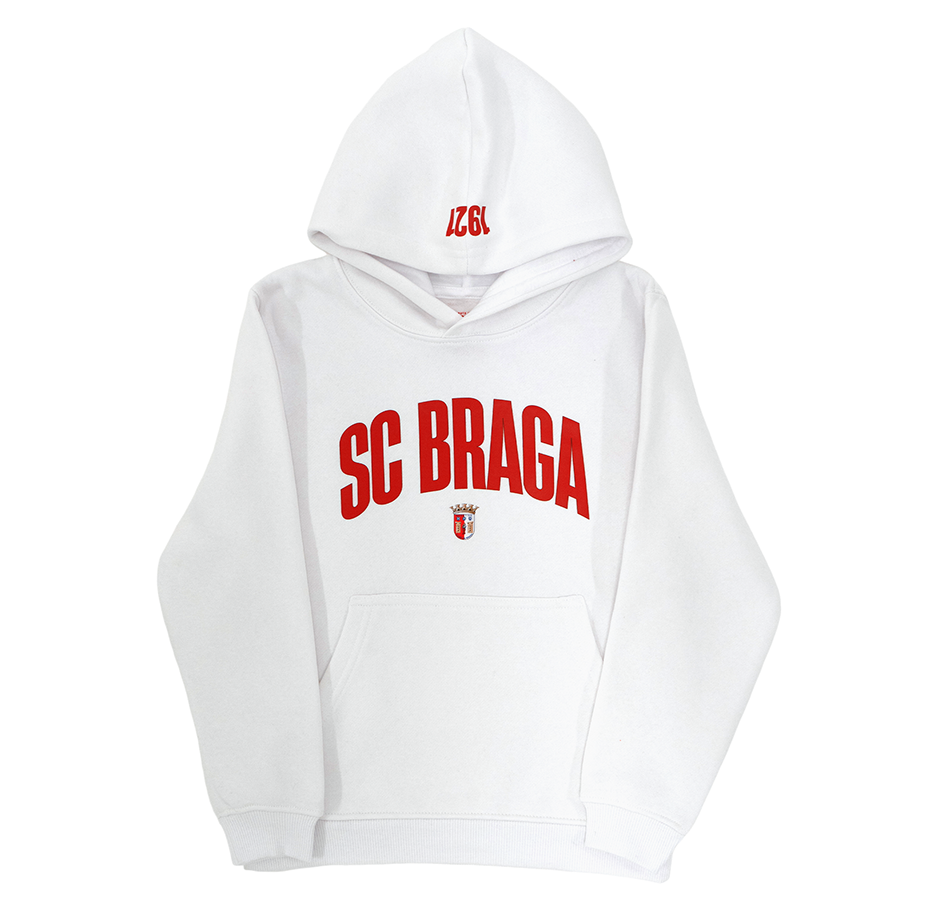 Hoodie SC Braga Criança  Branco