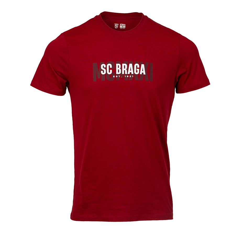 SC Braga MCMXXI Burgundy T-shirt (2025) - Adult